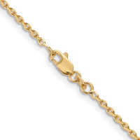 Thumbnail for 14karat 1.65mm Solid D/C Cable Chain