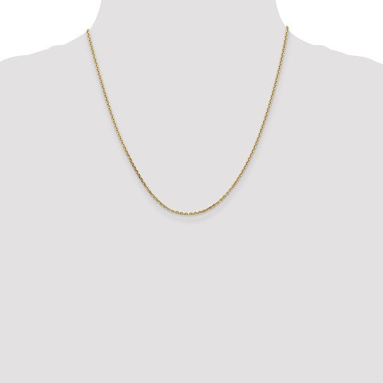 14karat 1.65mm Solid D/C Cable Chain