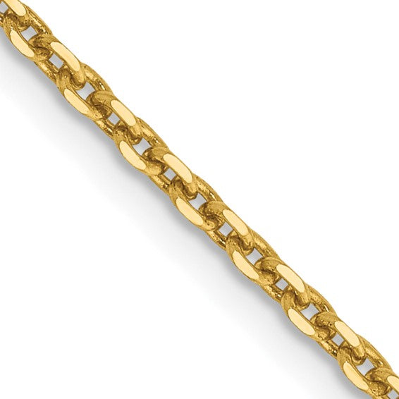 14karat 1.65mm Solid D/C Cable Chain