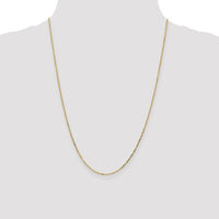 Thumbnail for 14karat 1.4mm D/C Round Open Link Cable Chain