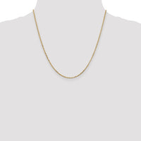 Thumbnail for 14karat 1.8mm D/C Round Open Link Cable Chain