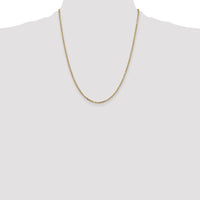 Thumbnail for 14karat 2.2mm D/C Round Open Link Cable Chain