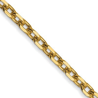 Thumbnail for 14karat 2.2mm D/C Round Open Link Cable Chain