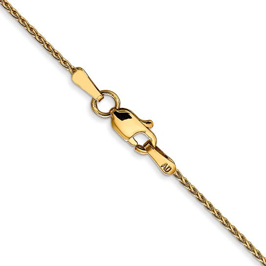 14Karat 1mm D/C Parisian Wheat Chain