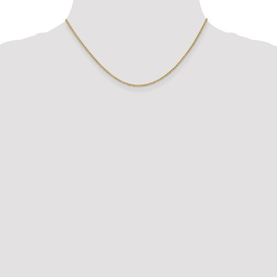 14karat 1.5mm Lightweight Flat Anchor Link Pendant Chain