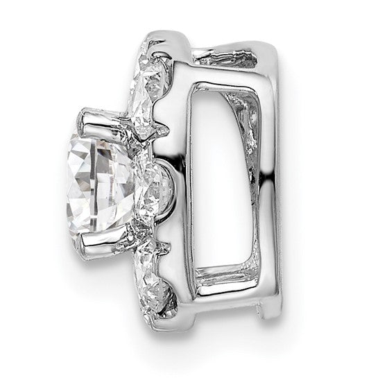 14karat Lab Grown Diamond SI1/SI2, G H I, Cushion Halo Pendant
