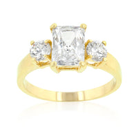 Thumbnail for Triplet Radiant Round Cubic Zirconia Ring