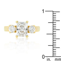 Thumbnail for Triplet Radiant Round Cubic Zirconia Ring