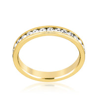 Thumbnail for Stylish Stackables Clear Crystal Gold Ring