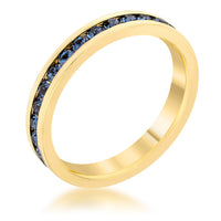 Thumbnail for Stylish Stackables Montana Blue Gold Ring