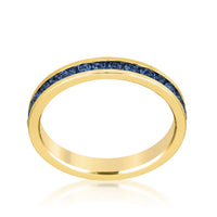 Thumbnail for Stylish Stackables Montana Blue Gold Ring