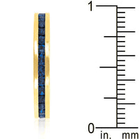 Thumbnail for Stylish Stackables Montana Blue Gold Ring