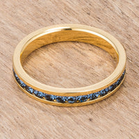 Thumbnail for Stylish Stackables Montana Blue Gold Ring