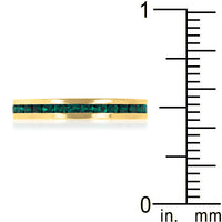 Thumbnail for Stylish Stackables Eternity Green Crystal Ring