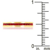 Thumbnail for Stylish Stackables Ruby Red Gold Ring