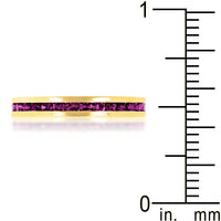 Thumbnail for Stylish Stackables with Purple Crystal Ring