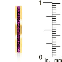 Thumbnail for Stylish Stackables with Purple Crystal Ring