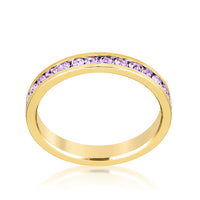 Thumbnail for Stylish Lavender Crystal Eternity Ring