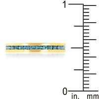 Thumbnail for Stylish Stackables Aqua Crystal Gold Ring