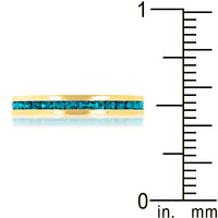 Thumbnail for Stylish Stackables Turquoise Crystal Gold Ring