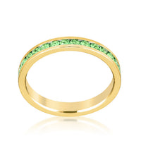 Thumbnail for Stylish Stackables Peridot Crystal Gold Ring