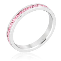 Thumbnail for Stylish Stackables Pink Crystal Ring
