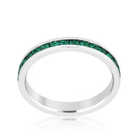 Thumbnail for Stylish Stackables Emerald Crystal Ring