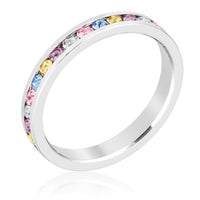 Thumbnail for Stylish Stackables Mixed Crystal Ring