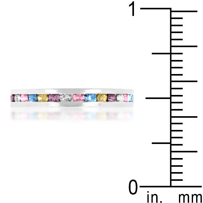Stylish Stackables Mixed Crystal Ring