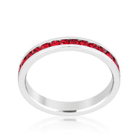 Thumbnail for Stylish Stackables with Ruby Crystal Ring
