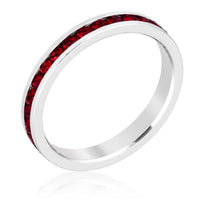 Thumbnail for Stylish Stackables with Garnet Crystal Ring
