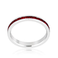 Thumbnail for Stylish Stackables with Garnet Crystal Ring