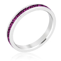 Thumbnail for Stylish Stackables with Amethyst Crystal Ring