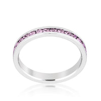 Thumbnail for Stylish Stackables with Lavender Crystal Ring