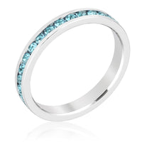 Thumbnail for Stylish Stackables Aquamarine Crystal Ring