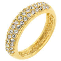 Thumbnail for Pave Crystal Goldtone Band
