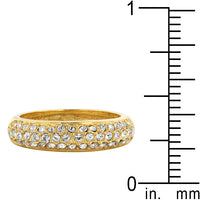 Thumbnail for Pave Crystal Goldtone Band