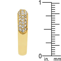 Thumbnail for Pave Crystal Goldtone Band