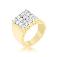 Thumbnail for Pave Square Mens Ring
