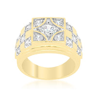 Thumbnail for Checkerboard Cubic Zirconia Ring