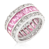 Thumbnail for Triple Row Pink Eternity Ring