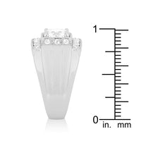 Thumbnail for Mens Two-tone Finish Cubic Zirconia Ring