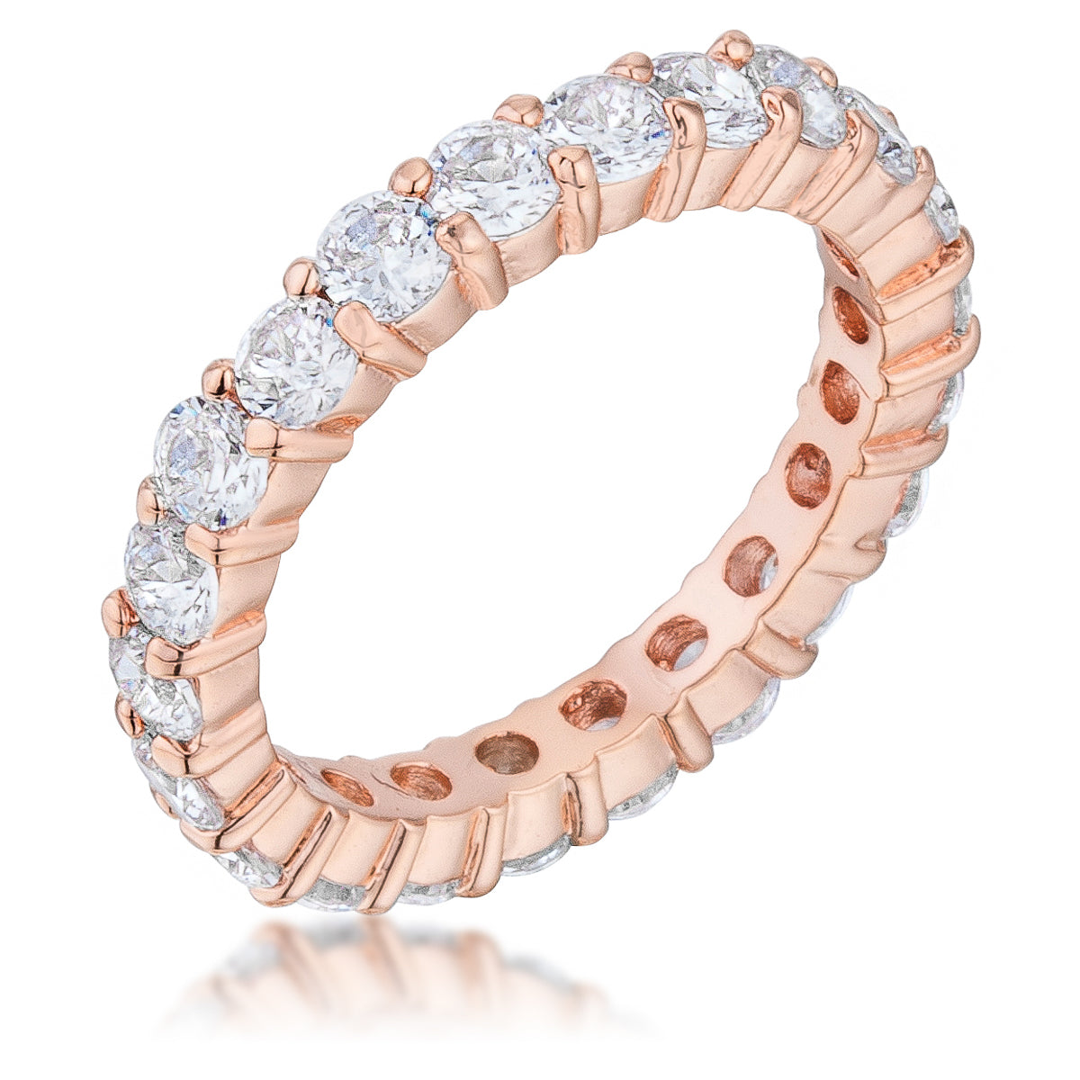 Palermo Radiance Rose Gold Wedding Band