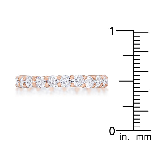 Palermo Radiance Rose Gold Wedding Band