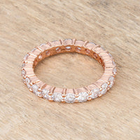 Thumbnail for Palermo Radiance Rose Gold Wedding Band