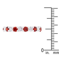 Thumbnail for Mini Jessica Band with Garnet Cubic Zirconia