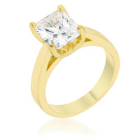 Thumbnail for Cubic Zirconia Radiant Solitaire Ring