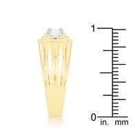 Thumbnail for Golden Triplet Cubic Zirconia Ring