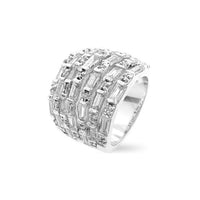 Thumbnail for Multi Row Cubic Zirconia Fashion Ring