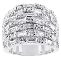 Thumbnail for Multi Row Cubic Zirconia Fashion Ring